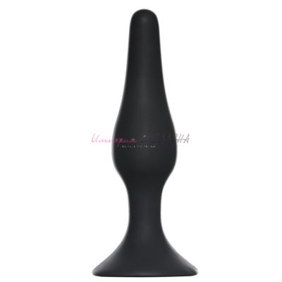 Анальная пробка slim anal plug черного цвета