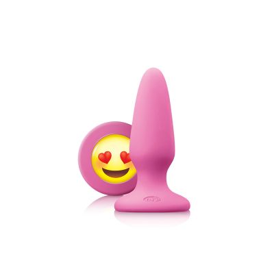 Анальная пробка Эмоджи средняя розовая Moji's - ILY - Medium - Pink
